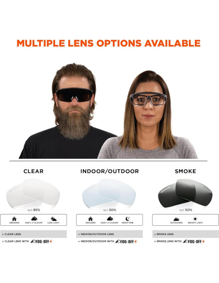 Gafas de Seguridad Ergodyne Skullerz OSMIN OTG Lente Claro