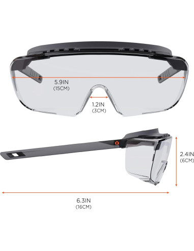 Gafas de Seguridad Ergodyne Skullerz OSMIN OTG Lente Claro