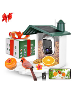 Comedero Inteligente Aquatrend con Cámara Solar 2K para Aves