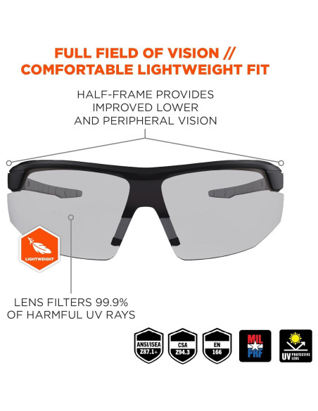 Gafas de seguridad Ergodyne Skullerz SKOLL antiempañantes Gafas de seguridad Ergodyne Skullerz SKOLL antiempañantes