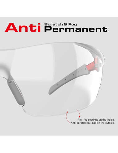 Gafas de Seguridad Impactables Impactable UV Anti-Niebla