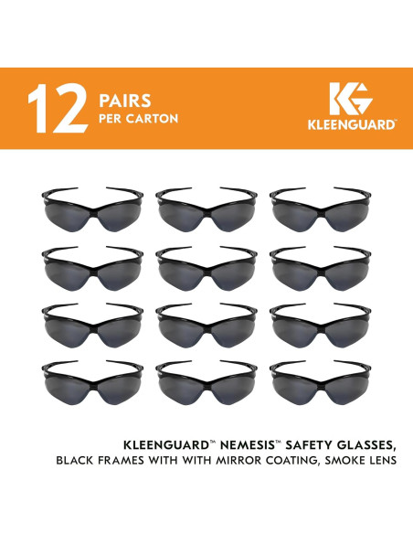 Gafas de Seguridad KleenGuard V30 Nemesis 12 Pares Espejadas Gafas de Seguridad KleenGuard V30 Nemesis 12 Pares Espejadas