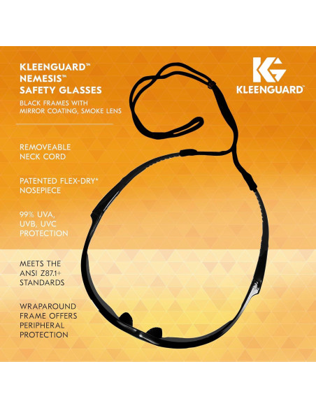 Gafas de Seguridad KleenGuard V30 Nemesis 12 Pares Espejadas Gafas de Seguridad KleenGuard V30 Nemesis 12 Pares Espejadas