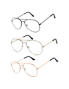 Gafas de Sol Aviador OWL con Lente Dorado y Marco Metal