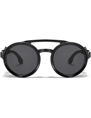 Gafas de sol steampunk polarizadas con escudo de cuero