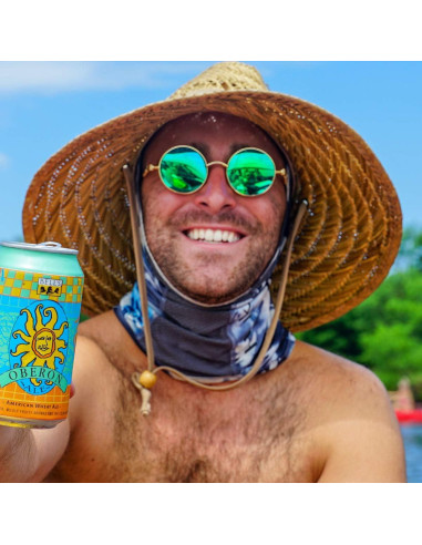 Gafas de sol redondas AIEYEZO Steampunk doradas 48mm UV