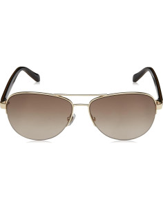 Gafas de sol aviador Fossil FOS3062s Oro Negro UV 100% 2