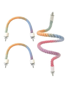 Perchas de Cuerda para Aves XINGLE 3 Pcs 33.4 y 77.5 cm