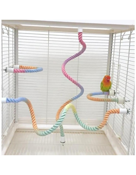 Perchas de Cuerda para Aves XINGLE 3 Pcs 33.4 y 77.5 cm