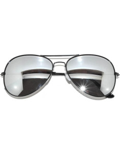 Gafas de sol aviador OWL Espejo negro 50mm Unisex 2