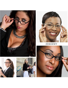 Gafas Retro Ovaladas VISOONE Anti Luz Azul Marrón 2