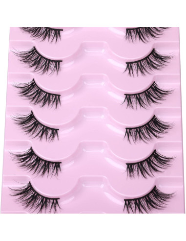 Pestañas Postizas Half Lashes ALICE 3D Naturales 7 Pares