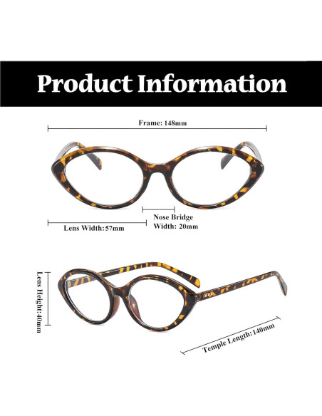 Gafas LJCZKA Ojo de Gato Bloqueadoras Luz Azul Mujeres