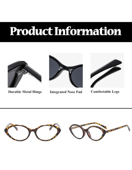 Gafas LJCZKA Ojo de Gato Bloqueadoras Luz Azul Mujeres