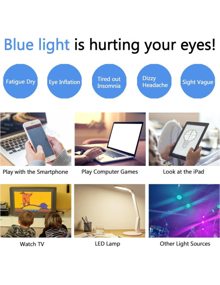 Gafas LJCZKA Ojo de Gato Bloqueadoras Luz Azul Mujeres