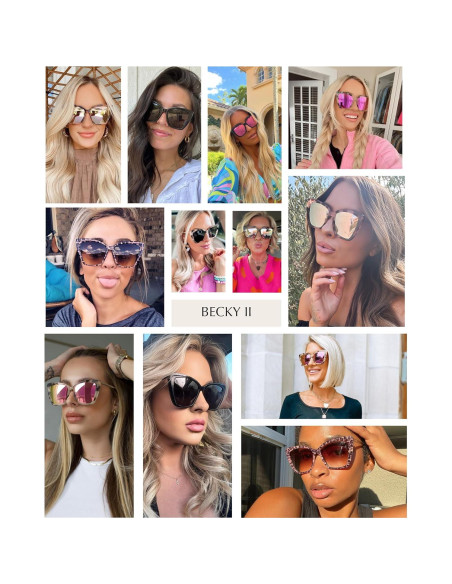 Gafas de Sol Oversized DIFF Becky II Tortuga UV400