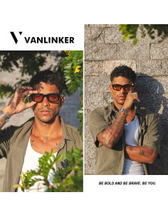 Gafas de Sol VANLINKER Retro UV400 Rectangulares VL9823 2