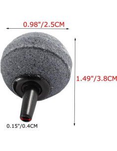 Piedra de aire para acuario Brosay 2.5cm 5 piezas 2