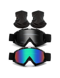 Gafas de Motocross Immoono 2 Pcs con Gaiter para Deportes