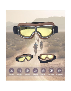 Gafas de Motocicleta CRG Sports Aviador Vintage UV 2