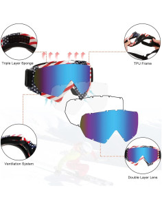 Gafas de Motocross ZukMi Unisex con Lente Anti Rayaduras 2