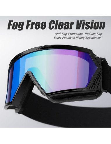 Gafas de Moto MAMBAOUT Offroad con Lente Multicolor