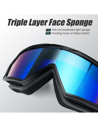 Gafas de Moto MAMBAOUT Offroad con Lente Multicolor