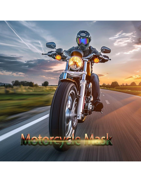 Gafas de Motocicleta Vintage con Máscara Removible