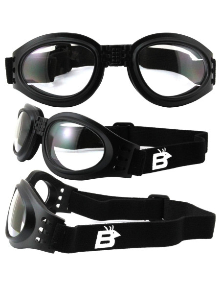 Gafas de Moto Birdz Eyewear Parrot 2 Pares Negras Gafas de Moto Birdz Eyewear Parrot 2 Pares Negras