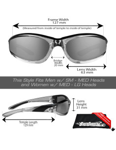 Gafas de Motocicleta Bikershades Cromo Rosa UV400 2