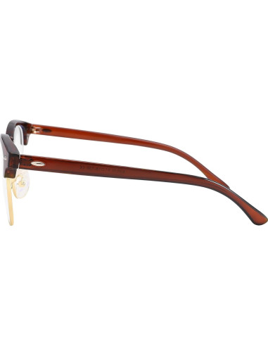 Gafas Retro COASION CA7014 Marrón/Dorado 50mm Lentes Claros