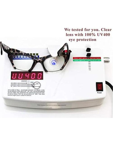 Gafas Ojo de Gato Retro Vintage UV400 Mujeres Transparentes