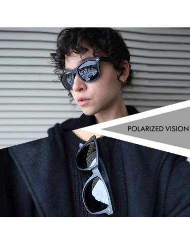 Gafas de sol cuadradas Joopin UV400 polarizadas para unisex