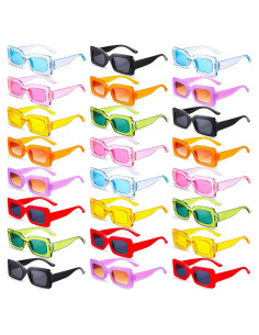 24 Gafas de Sol Retro para Mujeres - Estilo 90s Coloridas