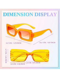 24 Gafas de Sol Retro para Mujeres - Estilo 90s Coloridas 2