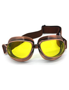 Gafas de Motocicleta Evomosa MG53 Retro Amarillas