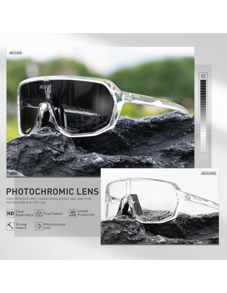 Gafas de Ciclismo SCVCN Fotoquímicas UV400 Antideslizantes