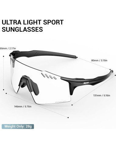 Gafas de Ciclismo Fotochromáticas SCVCN TR90 UV400