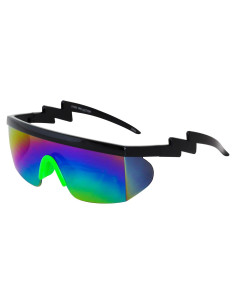 Gafas Flawless Eyewear Goggle Retro Lente Espejado Arcoíris