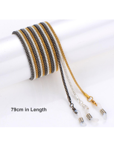 Cadena para Gafas Whaline 3 Piezas Soporte y Conectores