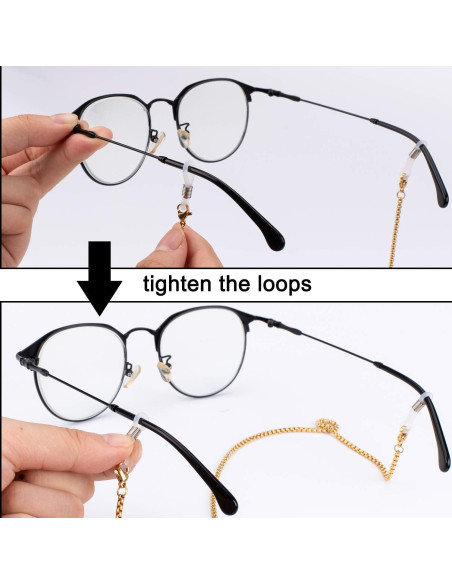 Cadena para Gafas Whaline 3 Piezas Soporte y Conectores