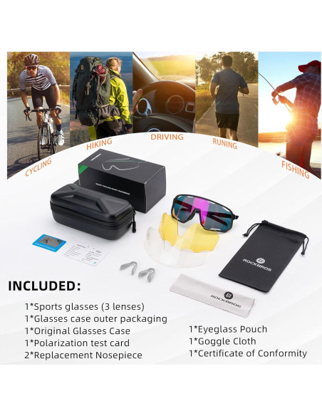 Gafas de sol fotochromáticas ROCKBROS UV400 para ciclismo