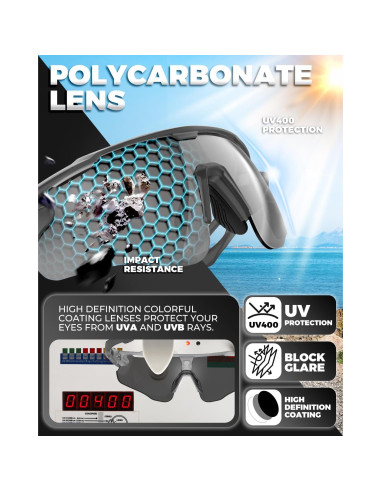 Gafas de Ciclismo VICTGOAL Polarizadas UV400 Unisex TR90