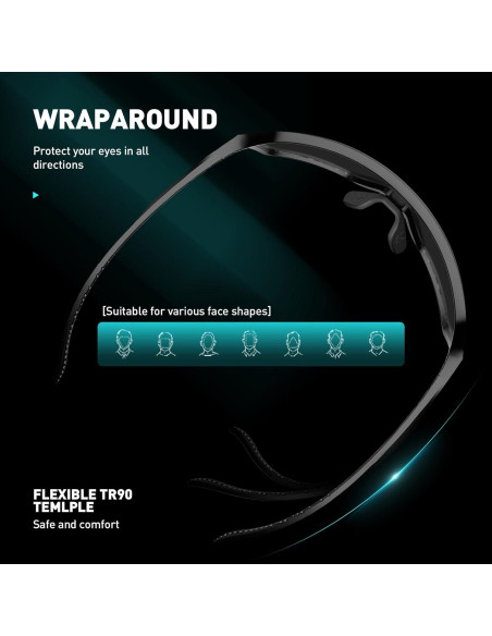 Gafas de Ciclismo SCVCN Fotoquímicas UV400 Ajustables