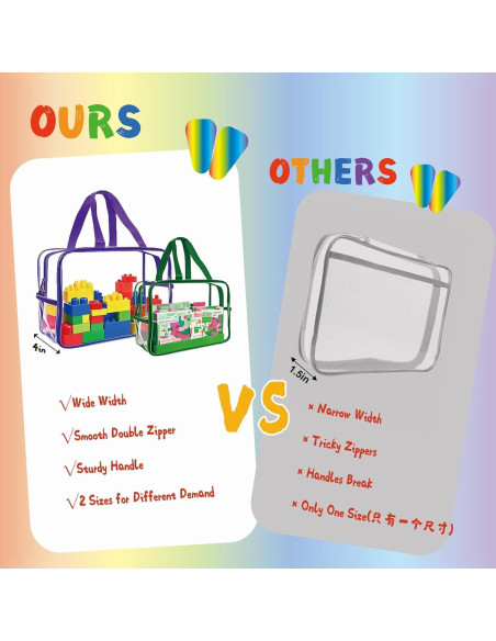 6 Bolsas de Almacenamiento de Juguetes FYIN-HONG Multicolor