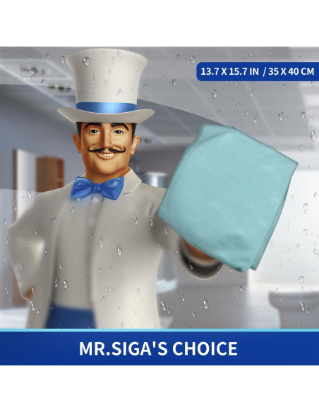 Paños de Microfibra MR.SIGA Ultra Fina 12 Unidades 35x40cm