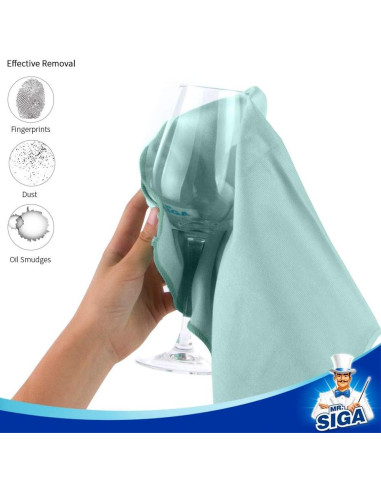 Paños de Microfibra MR.SIGA Ultra Fina 12 Unidades 35x40cm