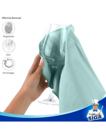 Paños de Microfibra MR.SIGA Ultra Fina 12 Unidades 35x40cm