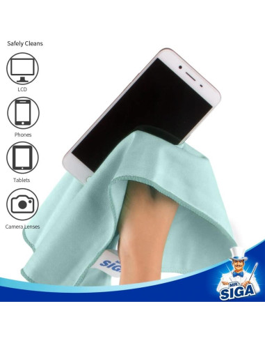 Paños de Microfibra MR.SIGA Ultra Fina 12 Unidades 35x40cm