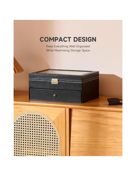 Organizador de Gafas CO-Z con Cerradura y 16 Compartimentos